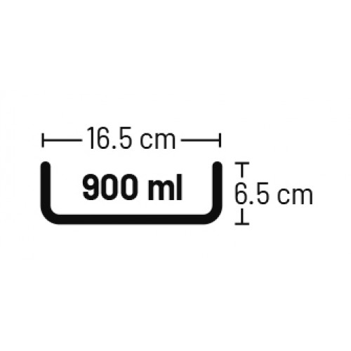 Керамическая миска 900 мл Серая