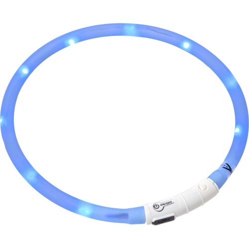 ОШЕЙНИК С 3 УРОВНЯМИ СВЕТА, Голубой цвет 