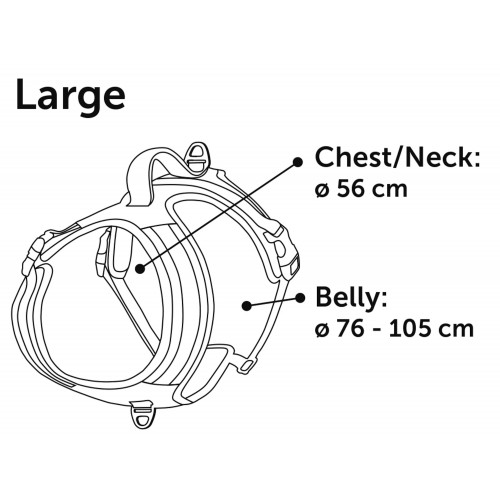 ШЛЕЙКА TOGA с дышащей сеткой ЧЁРНАЯ L