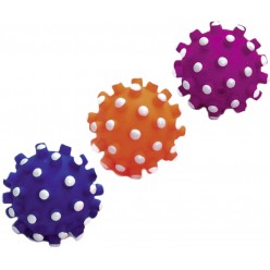 Виниловый мячик с пищалкой МНОГОЦВЕТНЫЙ 6cm