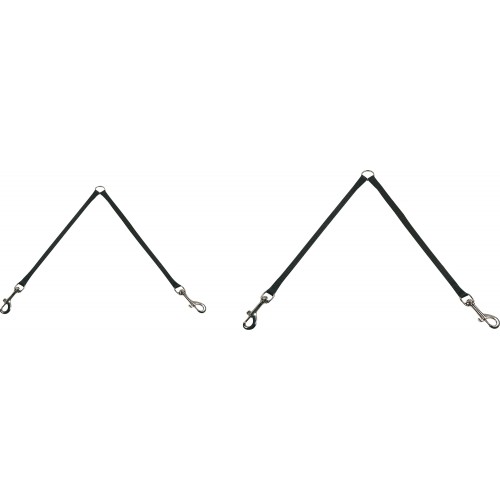 Сворка для 2х собак ZIGGI ЧЕРНая 50см