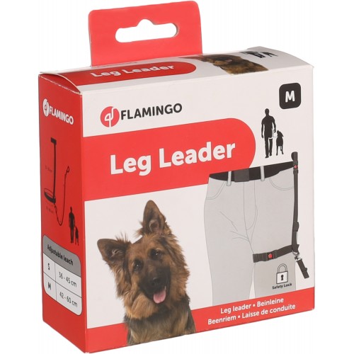 ПОВОДОК LEGLEADER, черный, M (42-60 см)