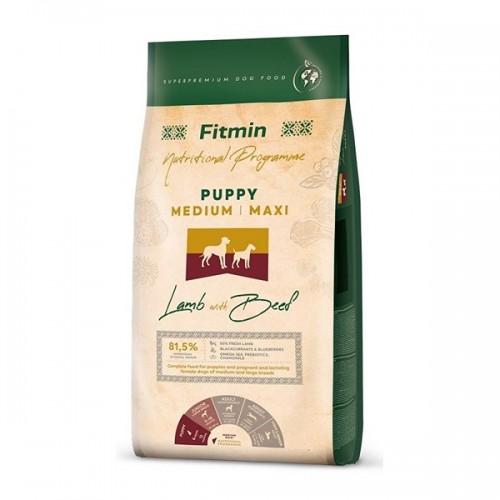 Fitmin Medium Maxi Puppy Lamb With Beef