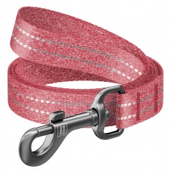 Поводок WAUDOG Re-cotton, красный  300 cm, 20 mm