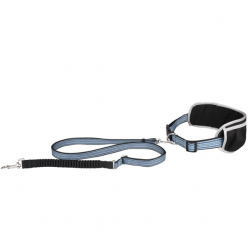 Поводок для бега трусцой с поясным ремнем Rono голубой 155-250cm