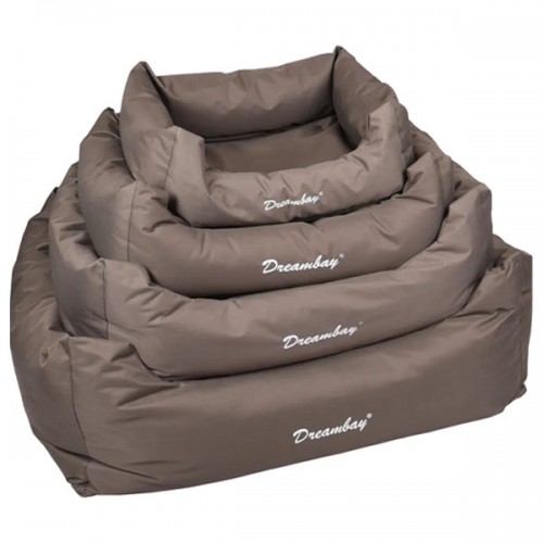 Лежак для собак Dreambay прямоугольный, серо-коричневый (65x45 см)
