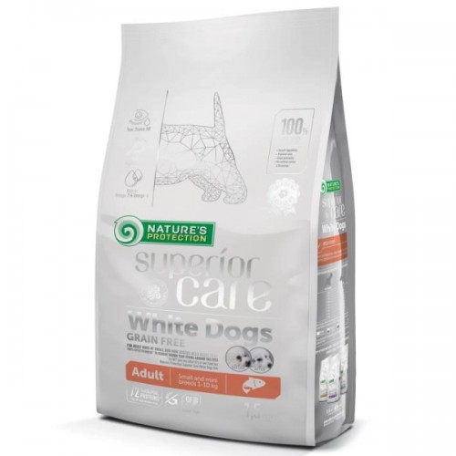 Nature's protection Superior Care White Dogs GF Small and Mini Adult - salmon