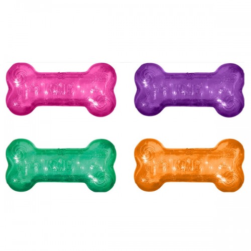 Игрушка - разноцветная кость KONG Squeezz M (15.5см)