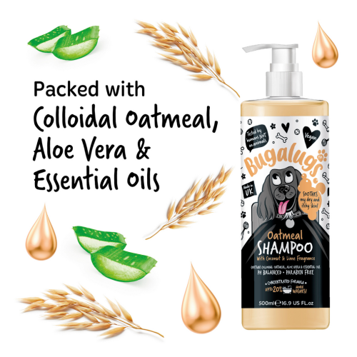 Bugalugs Shampoo Oatmeal , Успокаивает сухую, раздраженную и зудящую кожу.