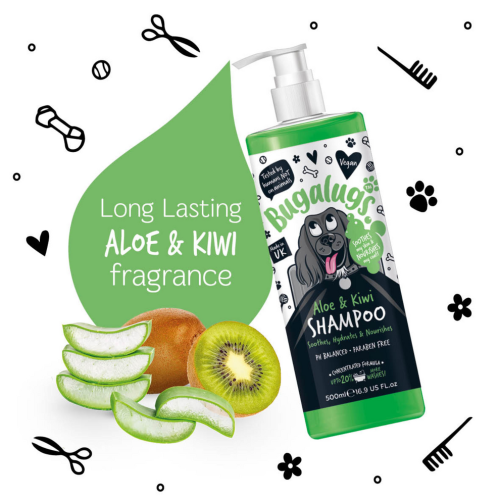 Bugalugs Shampoo Aloe & Kiwi Успокаивающий шампунь