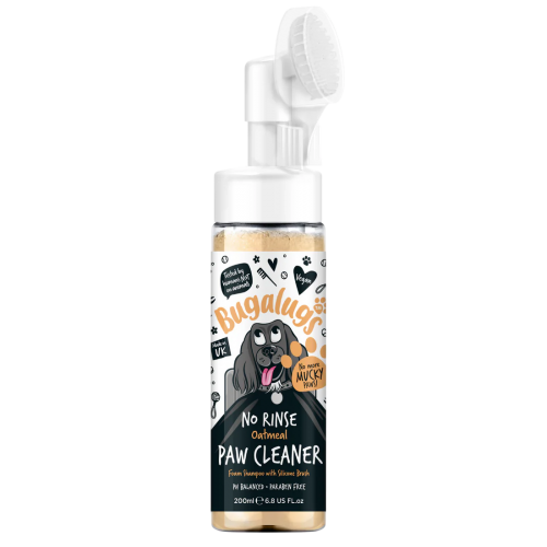 Bugalugs Oatmeal No-Rinse Paw Cleaner, Овсяное чистящее средство для лап, не требующее смывания.