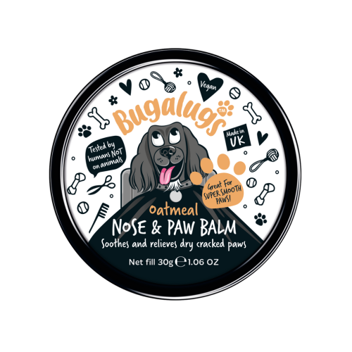 Bugalugs Oatmeal Nose & Paw Balm, Бальзам для носа и лап с овсянкой для собак