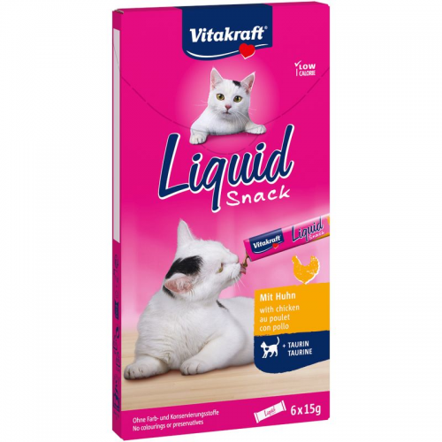 Лакомство для кошек Vitakraft Liquid - Chicken and Taurine
