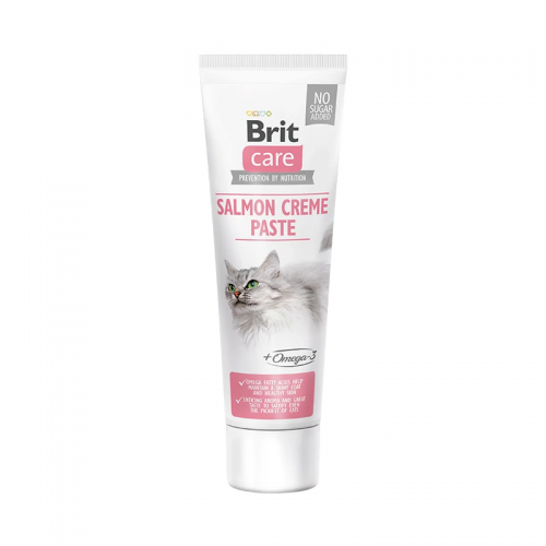 Brit Care Cat Paste Salmon Creme с Омега-3 (100гр) 