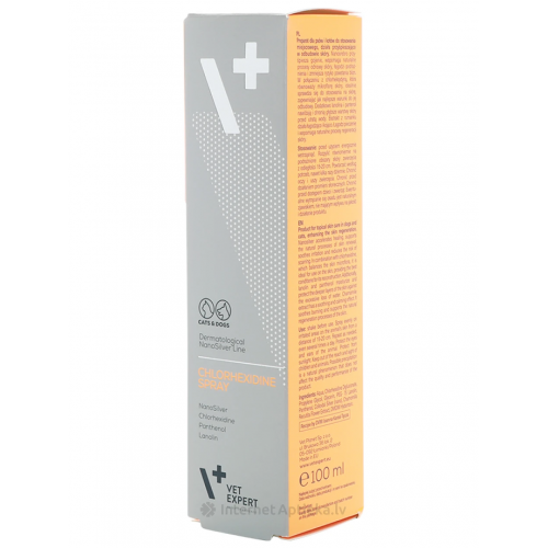 Vetexpert CHLORHEXIDINE SPRAY ( спрей хлоргексидин) (100 Мл)