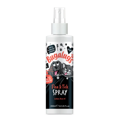 Bugalugs Flea & Tick Spray with Neem Oil for Dogs & Cats