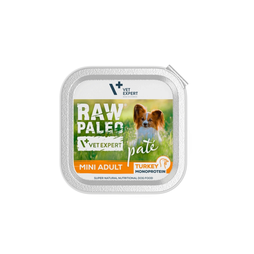 Raw paleo mini adult pate monoprotein turkey 150 gr