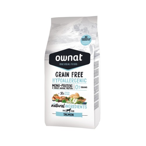 Ownat Grain Free Hypoallergenic Dry Dog Food with Salmon
