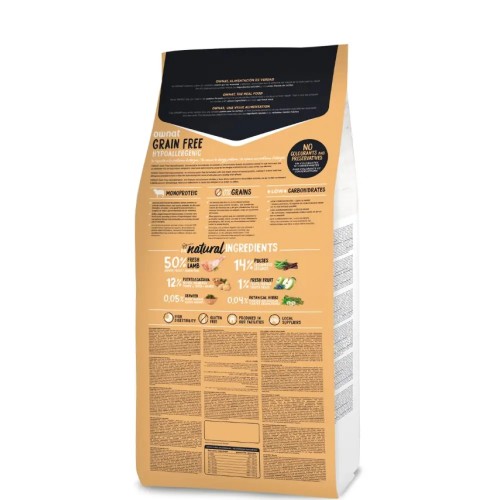 Ownat Grain Free Hypoallergenic Dry Dog Food with Lamb