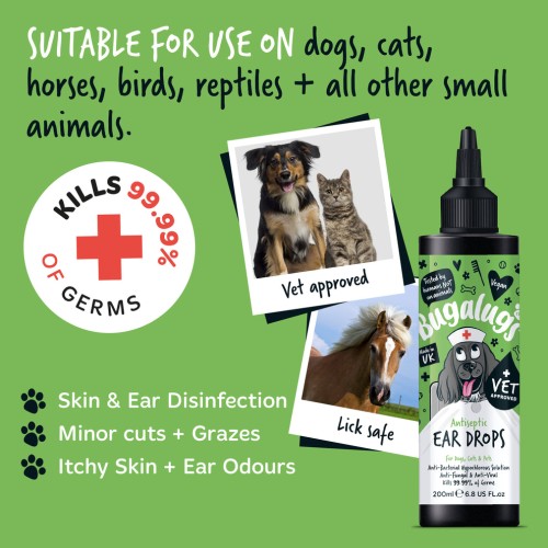 Bugalugs Ear Antiseptic Drops 200ml