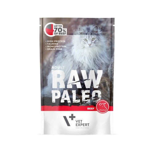 VetExpert Raw Paleo Cat Adult Beef 100g
