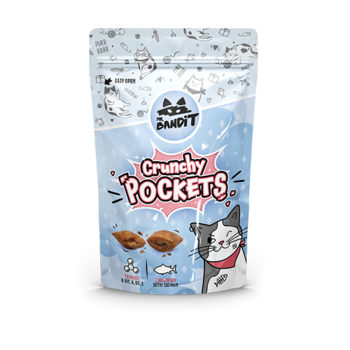 Mr.Bandit Crunchy Pockets – salmon 40g