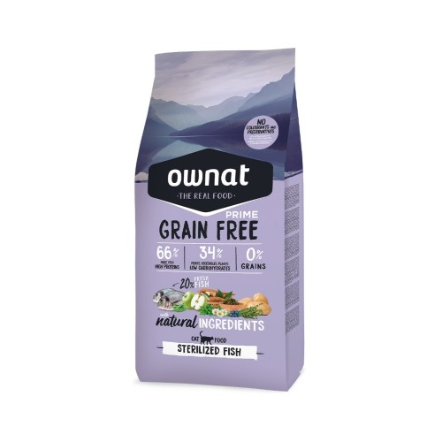 Grain free OWNAT GF PRIME STERILIZED FISH (CAT)