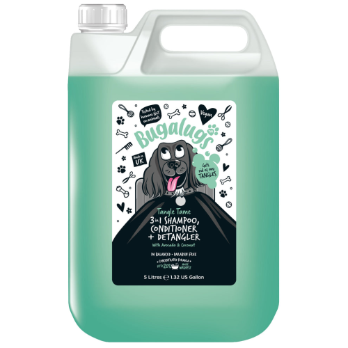 Bugalugs Shampoo 500ml Tangle Tame 3-in-1 Conditioner & Detangler , успокаивает чувствительную кожу, удаляет грязь, жир и неприятные запахи.