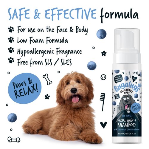 Средство для удаления слезных пятен с коллоидной овсянкой Blueberry Spa Bugalugs 200ml для собак 