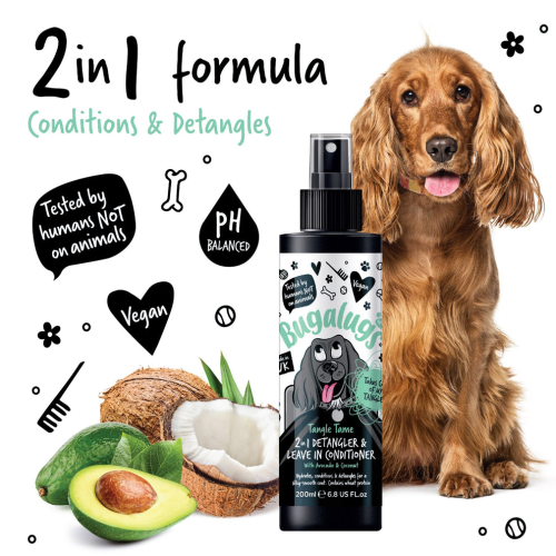Bugalugs Detangler & leave in conditioner Tangle Tame 200ml ,распутывающий кондиционер 
