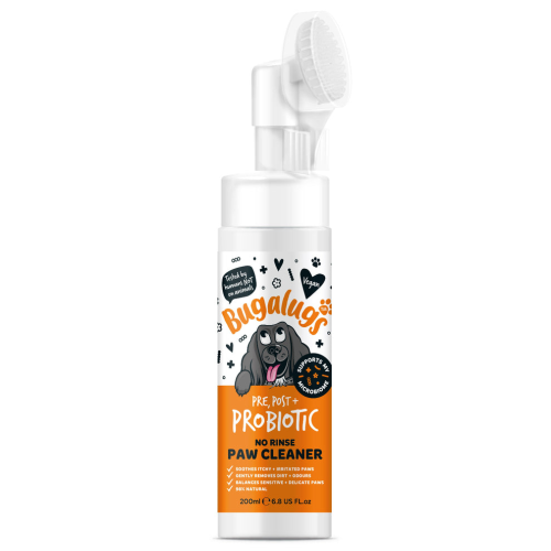 Bugalugs Paw Cleaners 200ml Probiotic, Поддерживает микробиом кожи, нейтрализует запахи и успокаивает раздражение