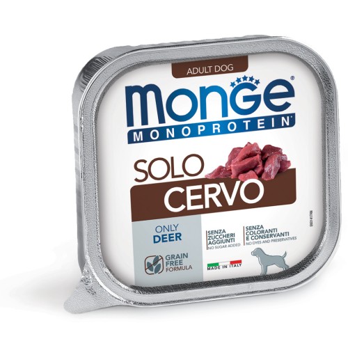 MONGE DOG Solo Pate Deer 150g