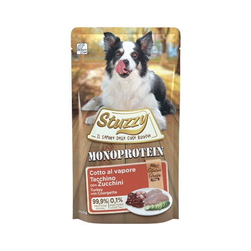 STUZZY DOG POUCH Grain Free Monoprotein Turkey & Courgette 150g