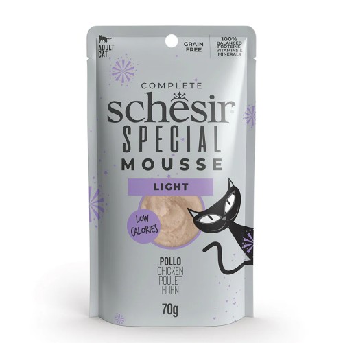 SCHESIR Special Cat Light Chicken in mousse pouch 70g
