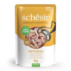 SCHESIR C&B Wet Cat Tuna with Chicken in jelly pouch 85g