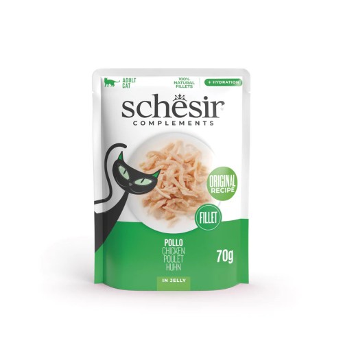 SCHESIR Complements wet Chicken in jelly pouch 70g