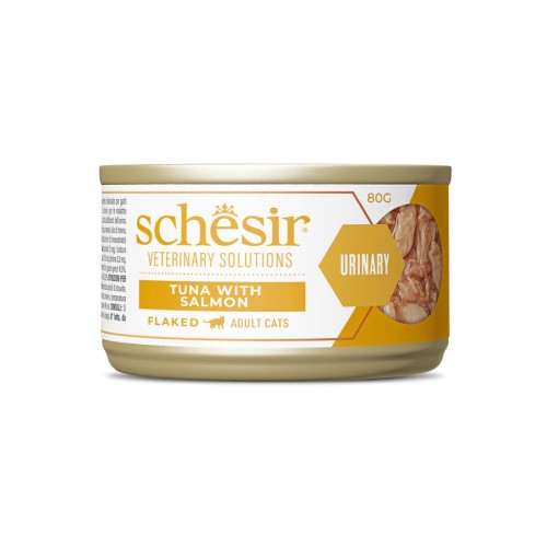 Schesir Veterinary Solution Urinary Flacked Tuna with Salmon 80g
