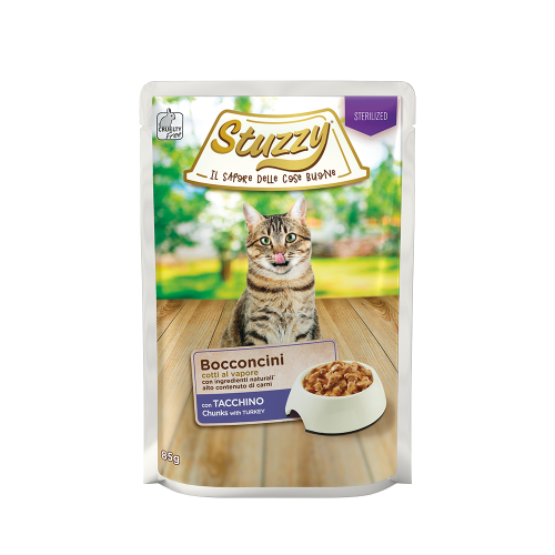 Stuzzy cat chunks with turkey sterilised 85g