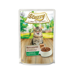 Stuzzy adult cat chunks with rabbit in jelly 85g 