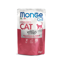 MONGE Cat Grill Pouch Sterilised Veal 85g