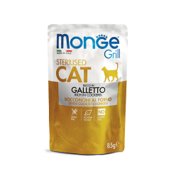 MONGE Cat Grill Pouch Sterilised Cockerel 85g