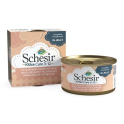 SCHESIR Kitten Chicken With Aloe in jelly 85g