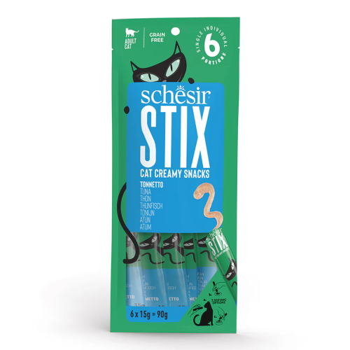 SCHESIR STIX CAT POUCH TREATS Tuna 