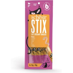 SCHESIR STIX CAT POUCH TREATS Chicken 