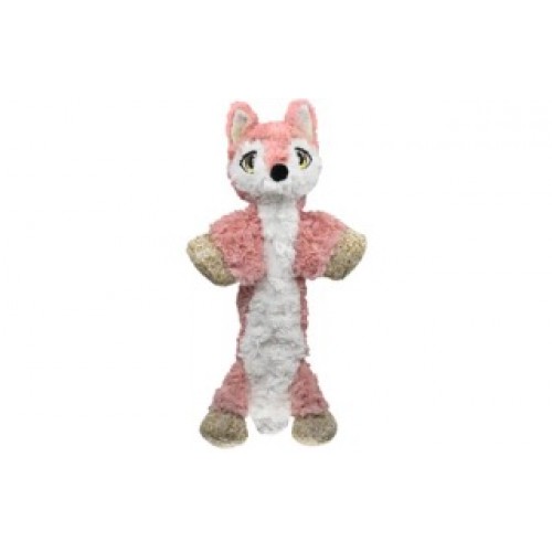 kong® toy low stuff  розовая лиса