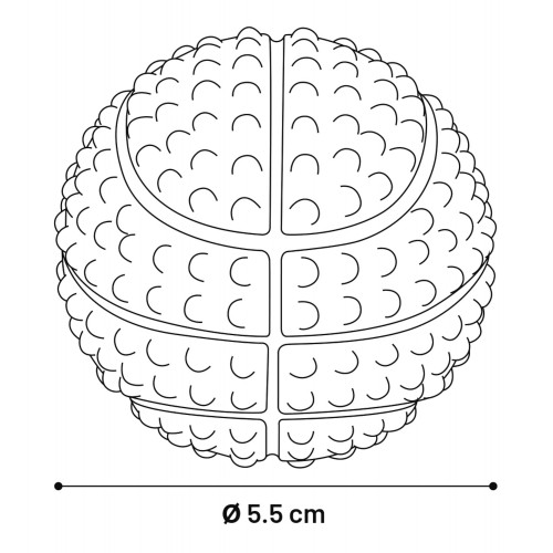Мячик с пищалкой 5,5 см