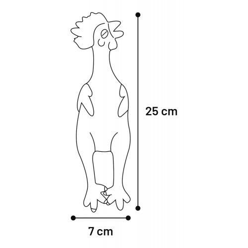 ИГРУШКА латексная JASPER КУРИЦА (25 см)