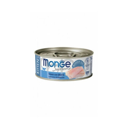 MONGE Cat Supreme Kitten Tuna/Seabream 80g
