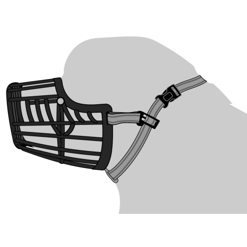 НАМОРДНИК ЧЁРНЫЙ XXL