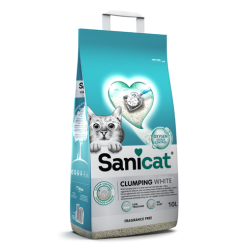 SANICAT CLUMPING WHITE FRAGRANCE FREE 10l